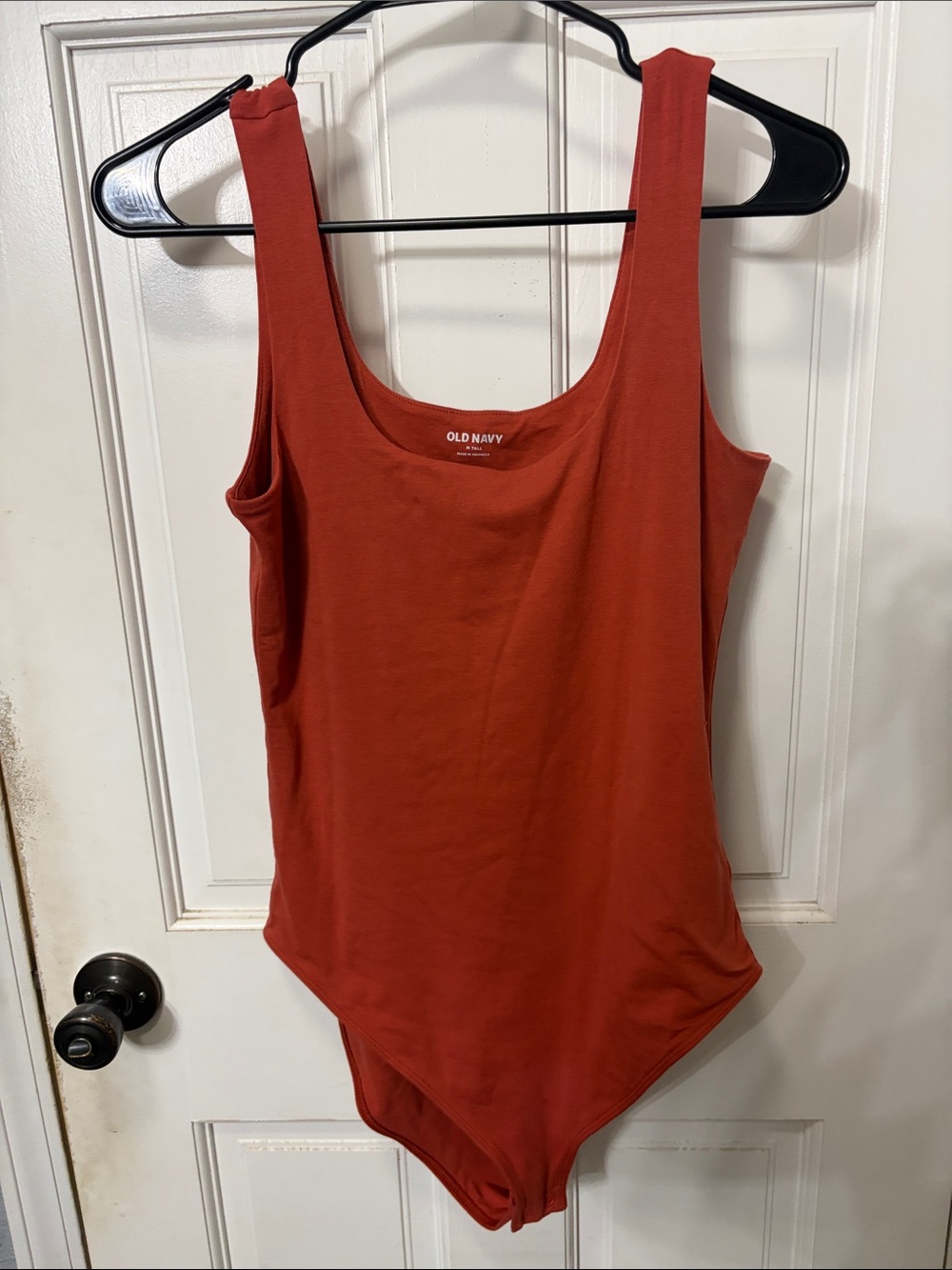 Old Navy Women’s Rust Red Scoop Neck Tank Bodysuit